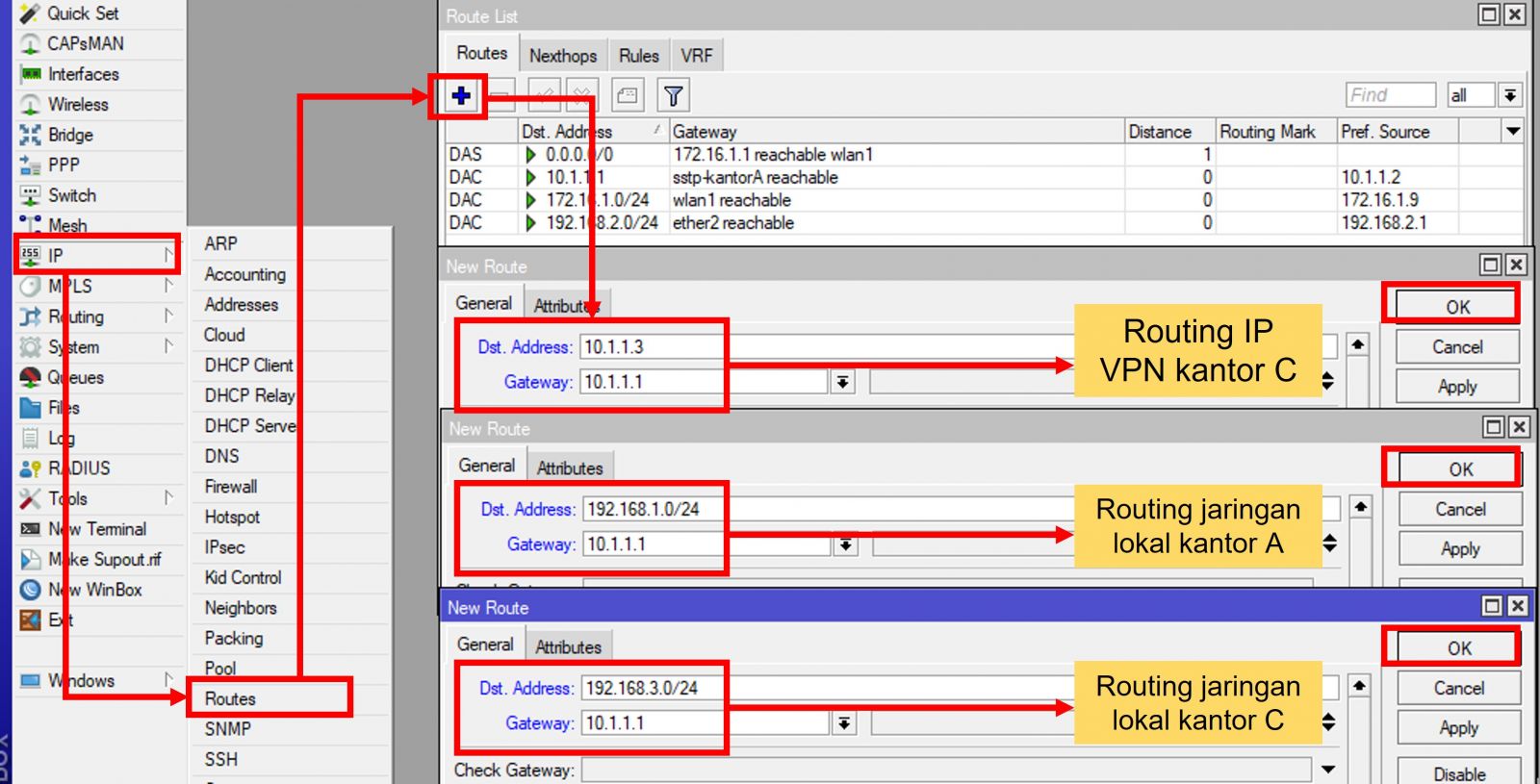 Citraweb.com : Routing Jaringan Lokal Pada Koneksi VPN